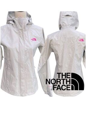 The North Face Light Grey Waterproof Under Arm Vent Shell Rain Jacket (XS)